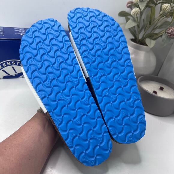 Birkenstock Ibiza Patent Leather White Narrow 1000570 Women 11/Men 9/EU 42 NWB - Picture 8 of 10